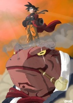 Dragon Ball Naruto Crossover by WindWak3r